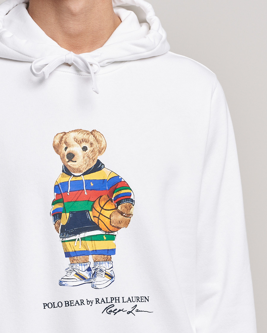 Homme | Pulls Et Tricots | Polo Ralph Lauren | Printed Active Bear Hoodie White