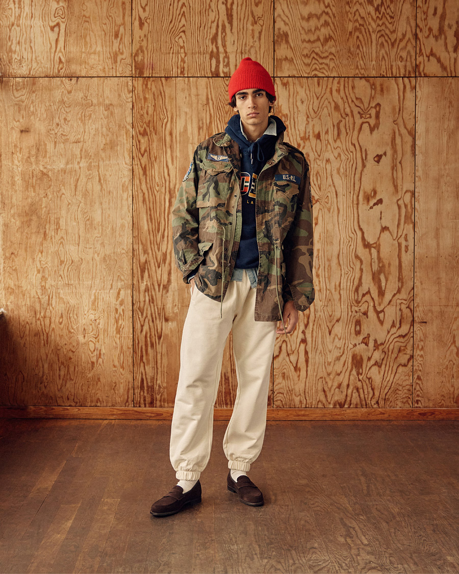 Homme | Pulls Et Tricots | Polo Ralph Lauren | Fleece Retro Logo Hoodie Cruise Navy