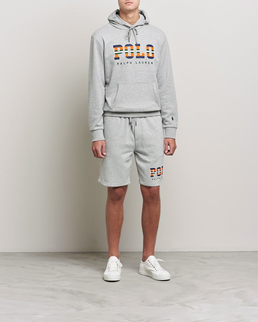 Homme | Pulls Et Tricots | Polo Ralph Lauren | Fleece Retro Logo Hoodie Andover Heather