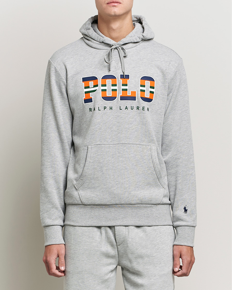 Homme | Pulls Et Tricots | Polo Ralph Lauren | Fleece Retro Logo Hoodie Andover Heather