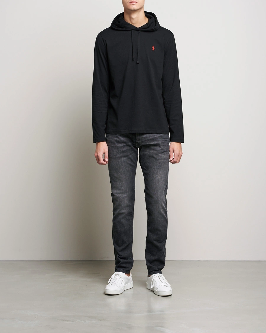Homme | Pulls Et Tricots | Polo Ralph Lauren | Long Sleeve Hooded T-Shirt Polo Black