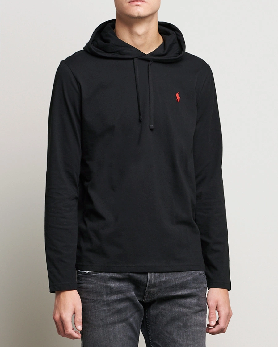 Homme | Pulls Et Tricots | Polo Ralph Lauren | Long Sleeve Hooded T-Shirt Polo Black
