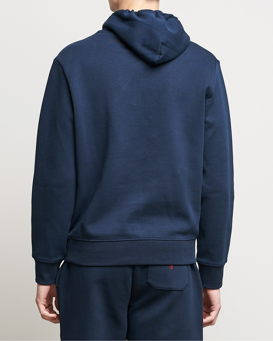 Homme | Pulls Et Tricots | Polo Ralph Lauren | Double Knit Paisley Retro Logo Hoodie Aviator Navy