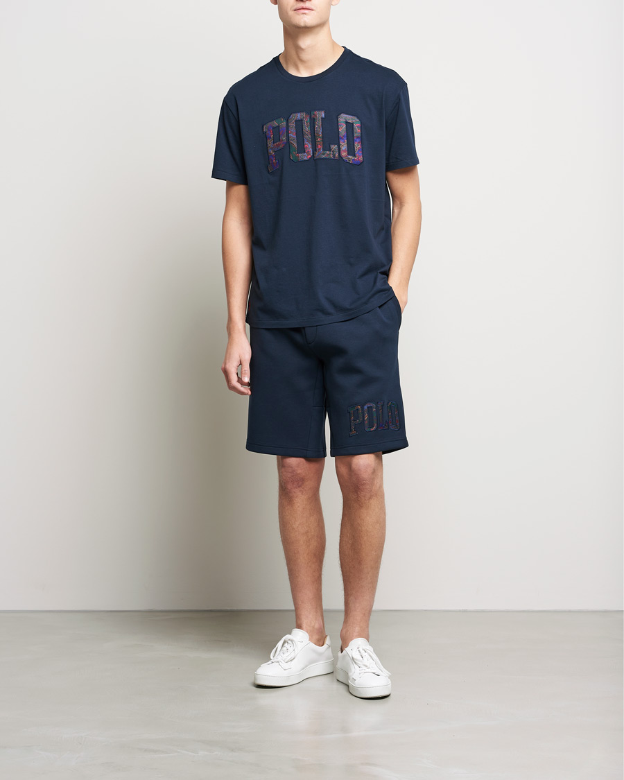 Homme | T-shirts | Polo Ralph Lauren | Paisley Retro Logo Crew Neck Tee Aviator Navy
