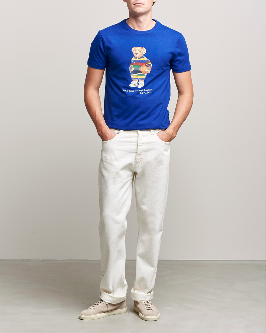 Homme | T-shirts | Polo Ralph Lauren | Printed Active Bear Crew Neck Tee Heritage Royal
