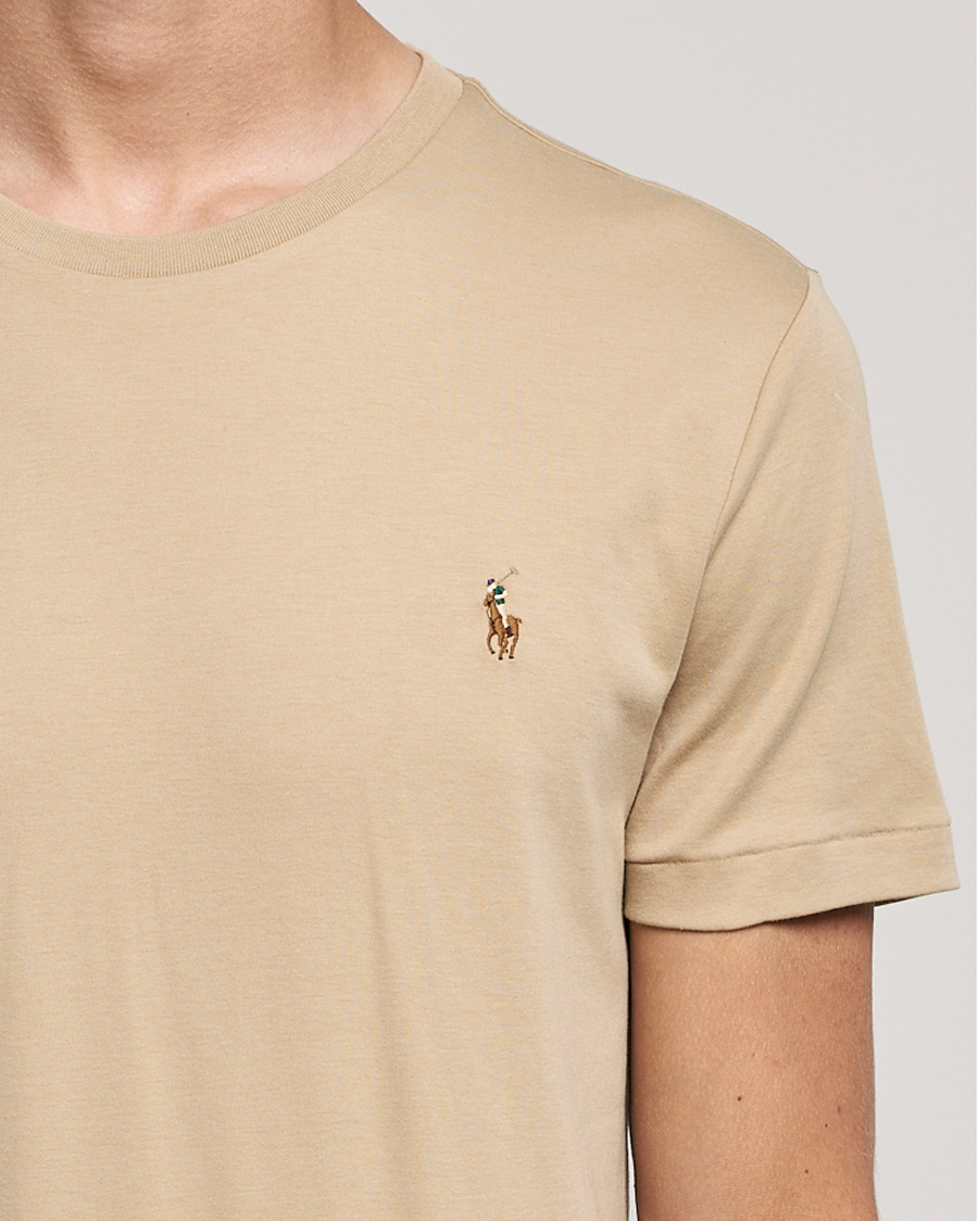 Homme | T-shirts | Polo Ralph Lauren | Luxury Pima Cotton Crew Neck Tee Vintage Khaki