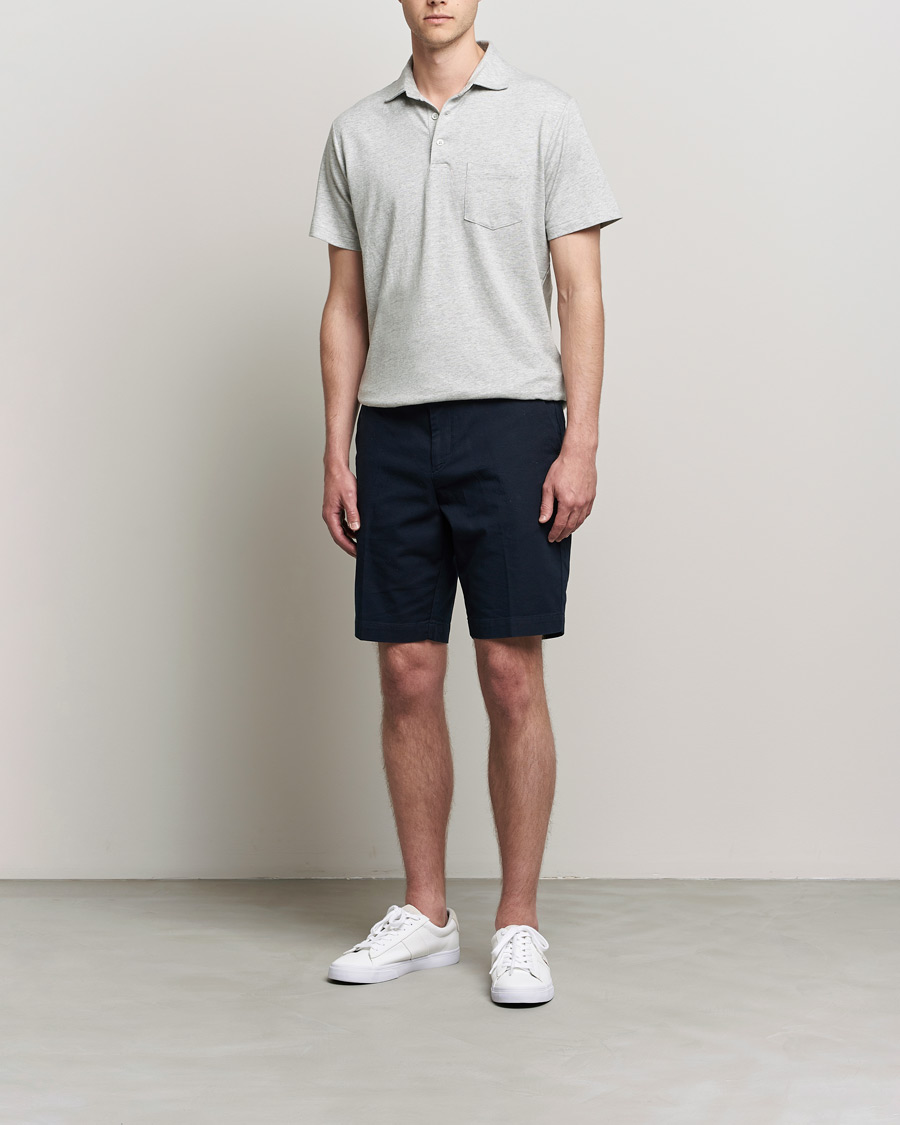 Homme | Polos | Polo Ralph Lauren | Custom Slim Fit Cotton/Linen Polo Andover Heather