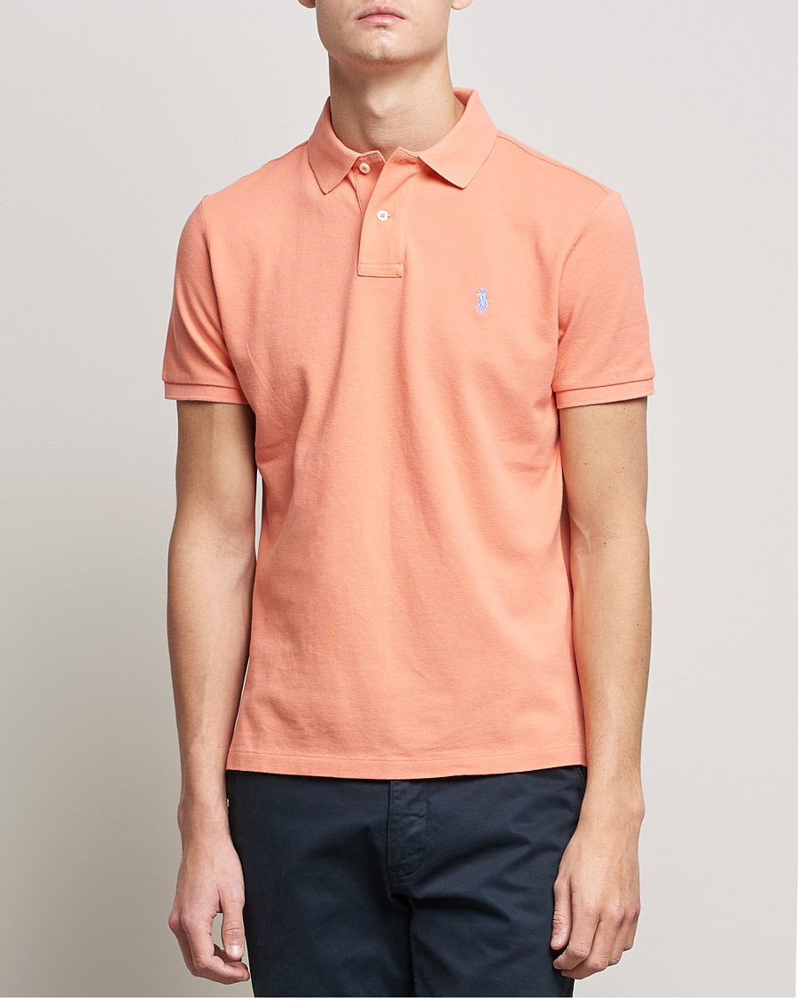 Homme | Polos | Polo Ralph Lauren | Custom Slim Fit Polo Deep Mango
