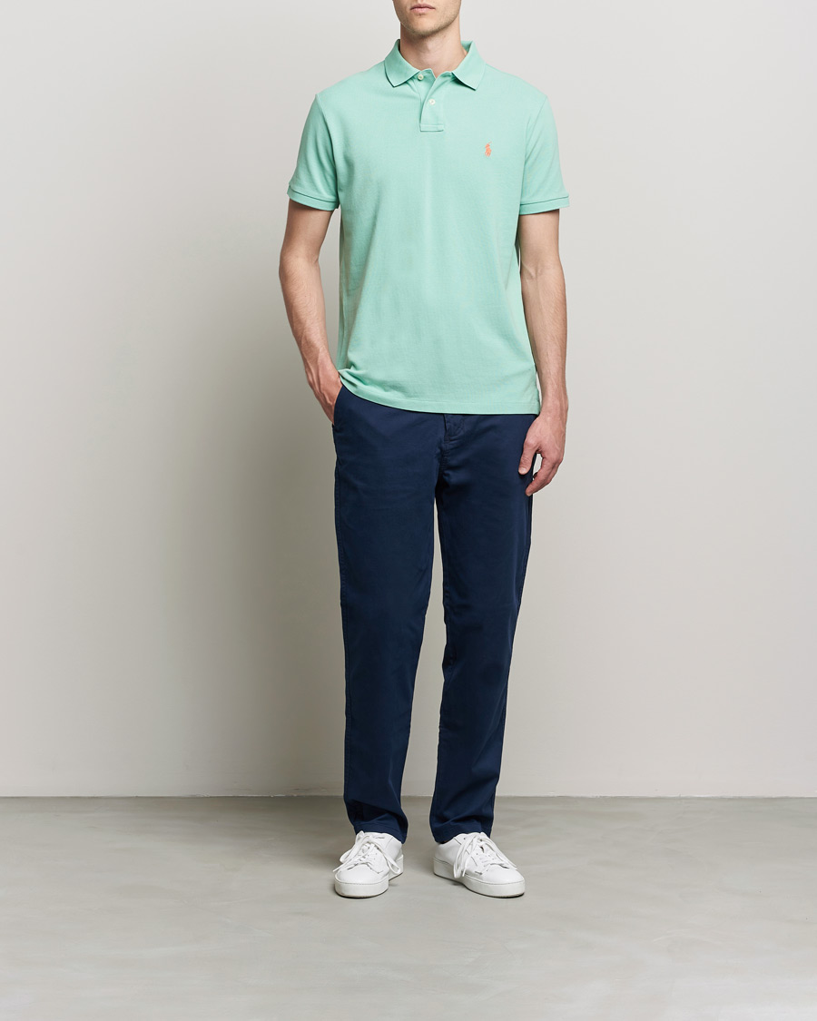 Homme | Polos | Polo Ralph Lauren | Custom Slim Fit Polo Celadon Green