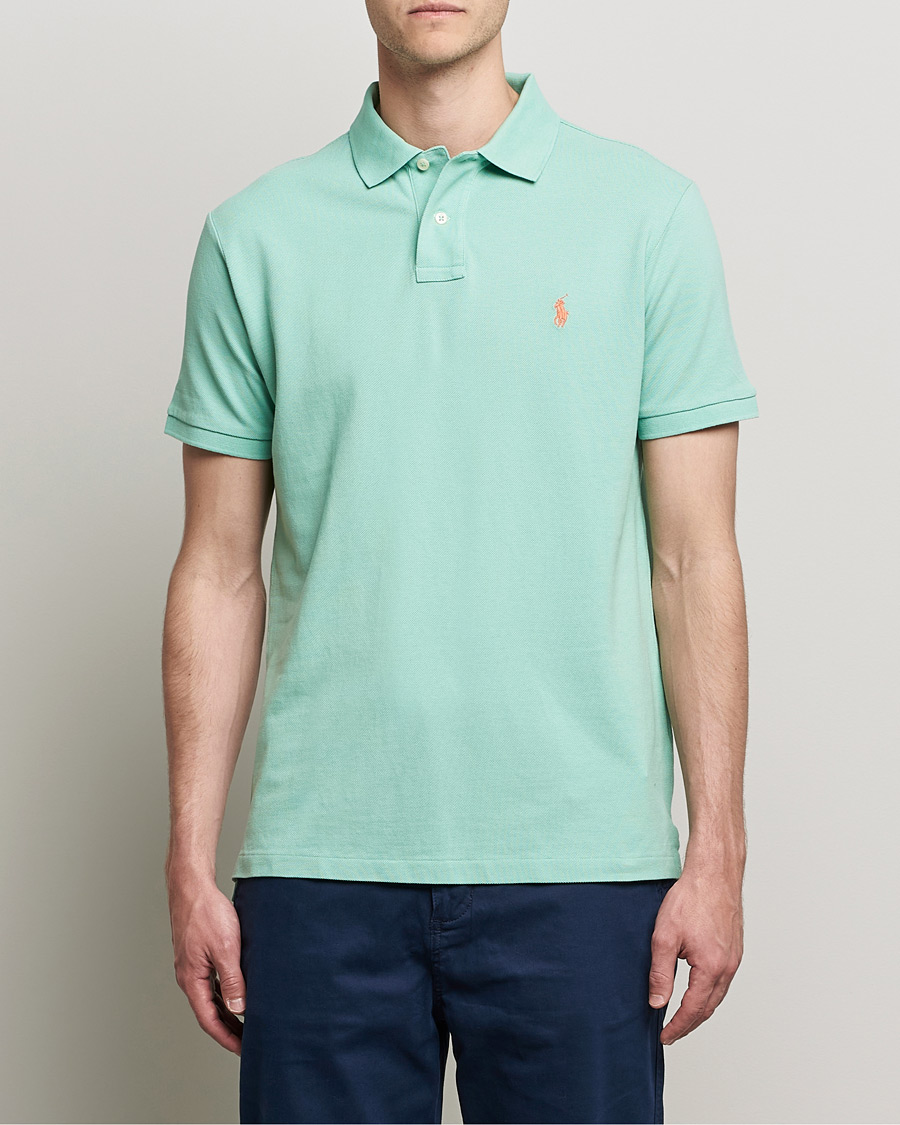 Homme | Polos | Polo Ralph Lauren | Custom Slim Fit Polo Celadon Green