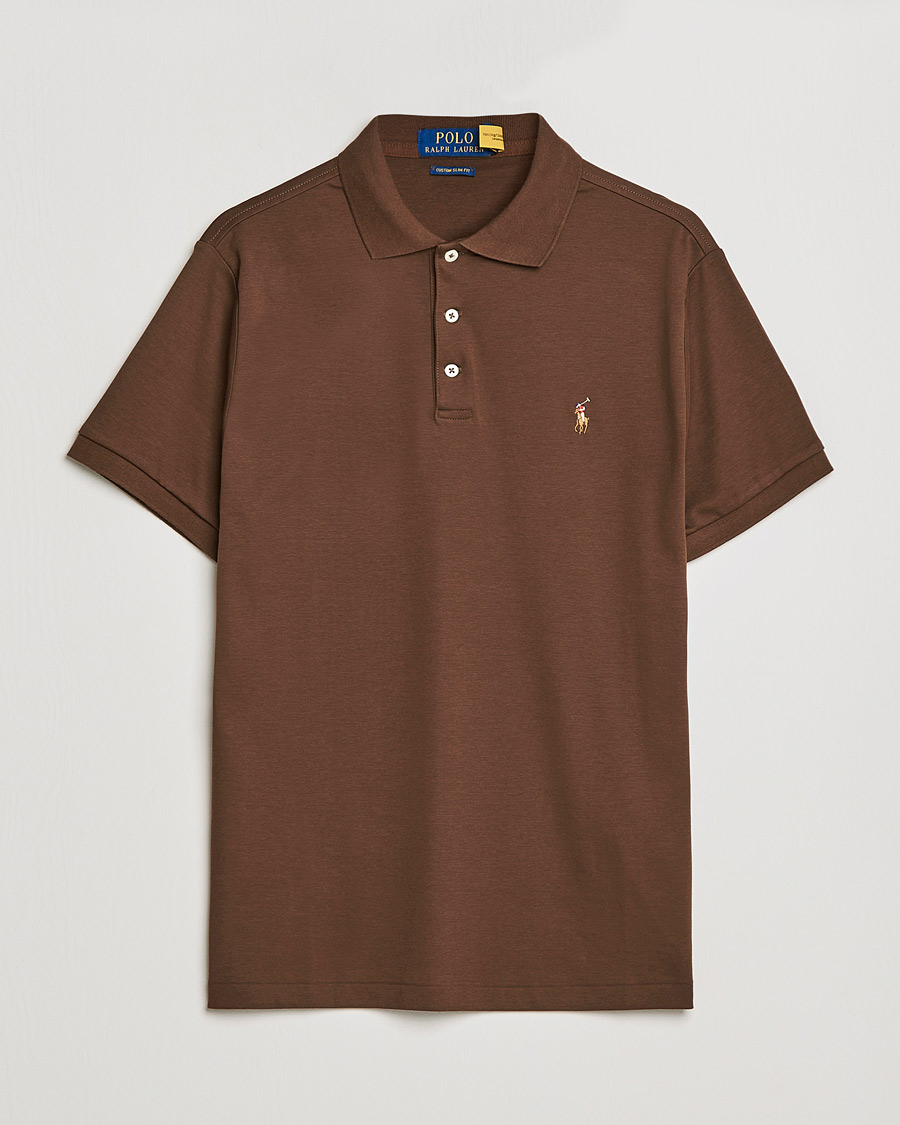 Homme | Polos | Polo Ralph Lauren | Luxury Pima Cotton Polo American Brown
