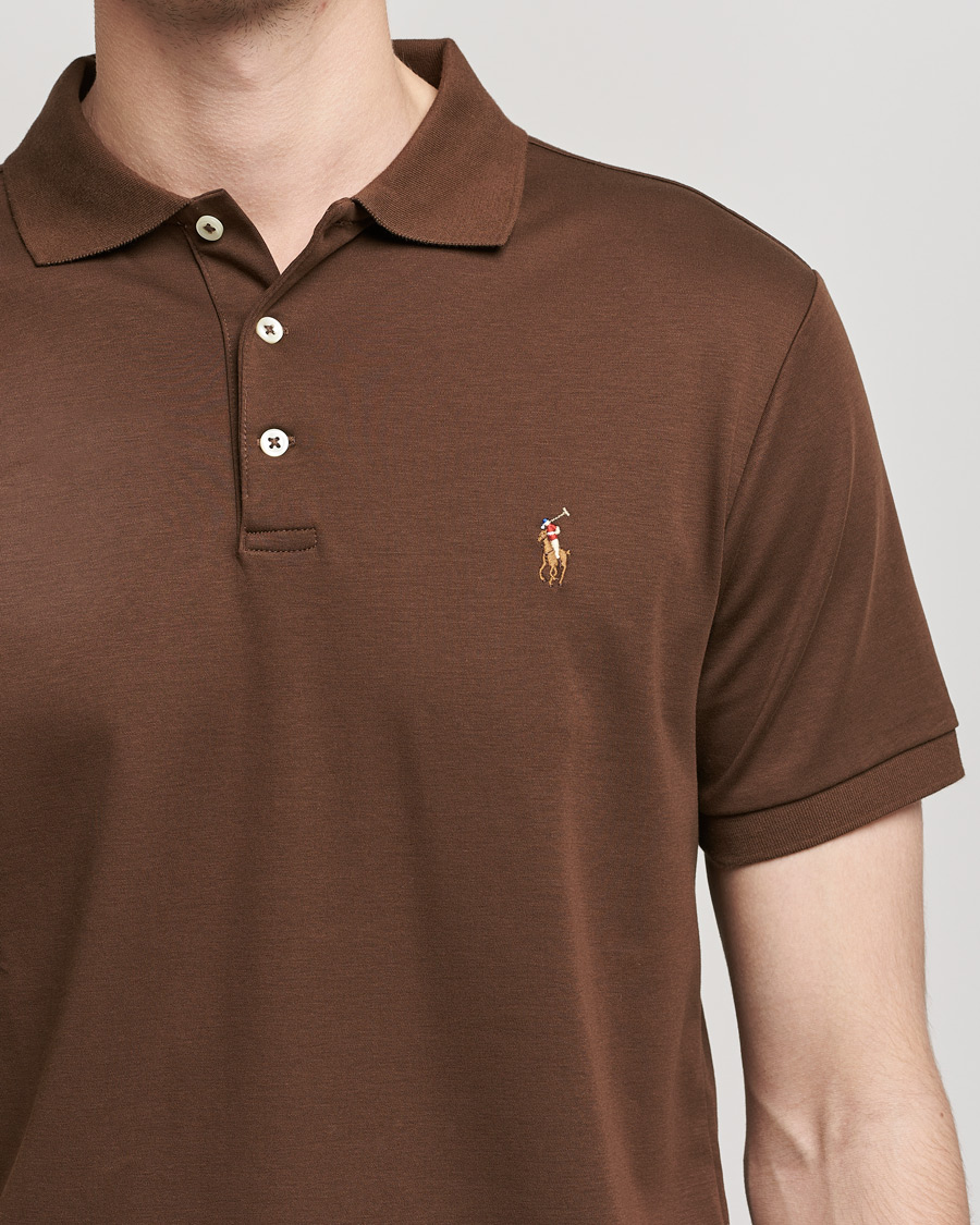 Homme | Polos | Polo Ralph Lauren | Luxury Pima Cotton Polo American Brown