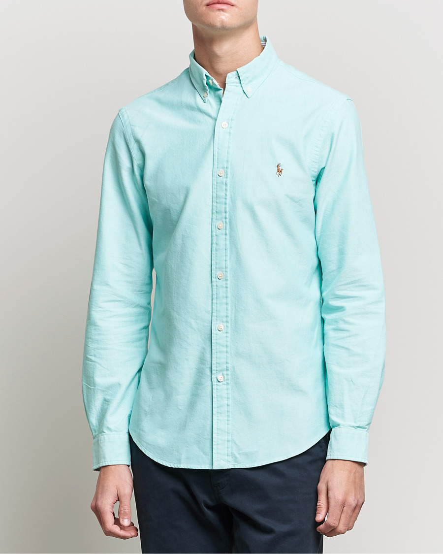 Homme | Chemises | Polo Ralph Lauren | Slim Fit Oxford Button Down Shirt Sunset Green