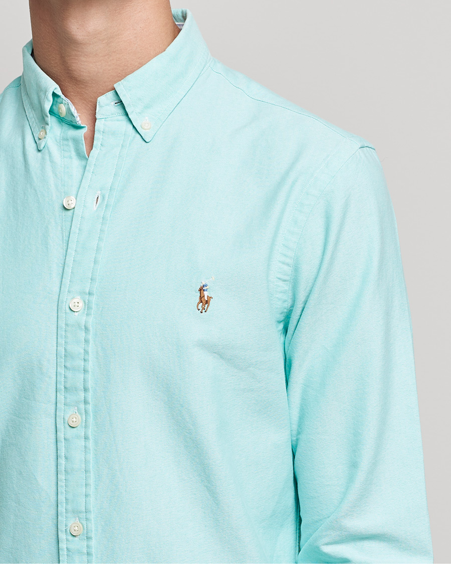 Homme | Chemises | Polo Ralph Lauren | Slim Fit Oxford Button Down Shirt Sunset Green