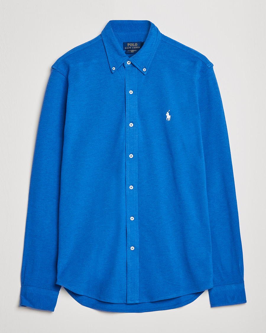 Homme | Chemises | Polo Ralph Lauren | Featherweight Mesh Shirt Dockside Blue Heather