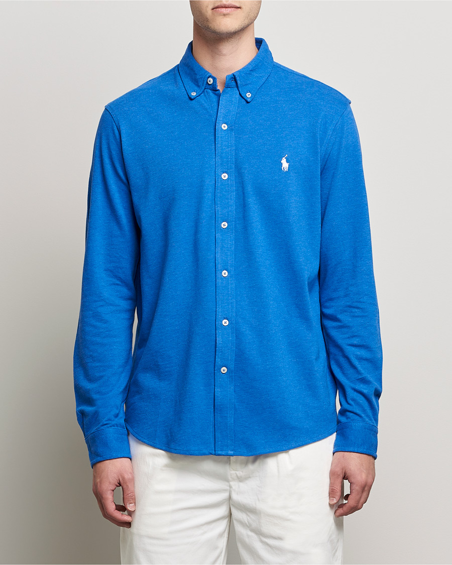 Homme | Chemises | Polo Ralph Lauren | Featherweight Mesh Shirt Dockside Blue Heather