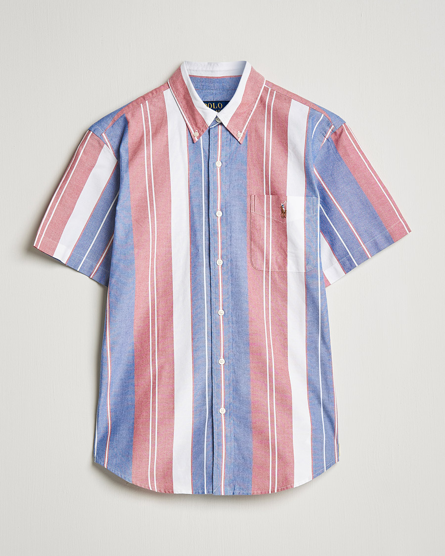 Homme | Chemises | Polo Ralph Lauren | Custom Fit Oxford Short Sleeve Striped Shirt Multi