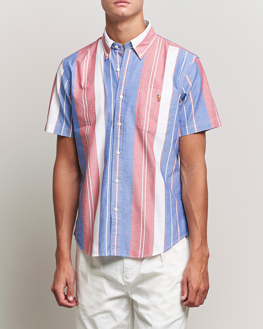 Homme | Chemises | Polo Ralph Lauren | Custom Fit Oxford Short Sleeve Striped Shirt Multi