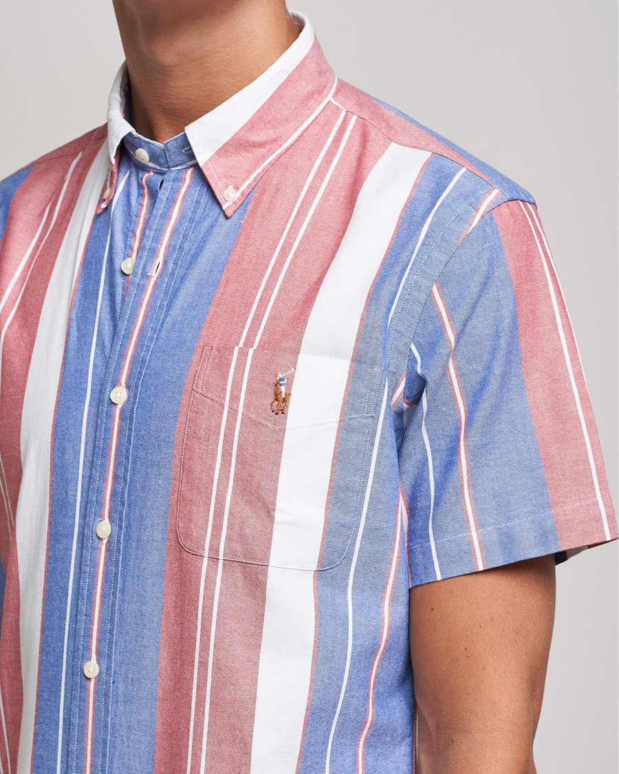Homme | Chemises | Polo Ralph Lauren | Custom Fit Oxford Short Sleeve Striped Shirt Multi