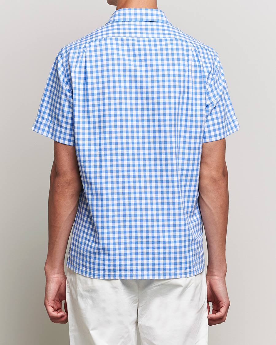 Homme | Chemises | Polo Ralph Lauren | Short Sleeve Resort Collar Checked Shirt Blue/White