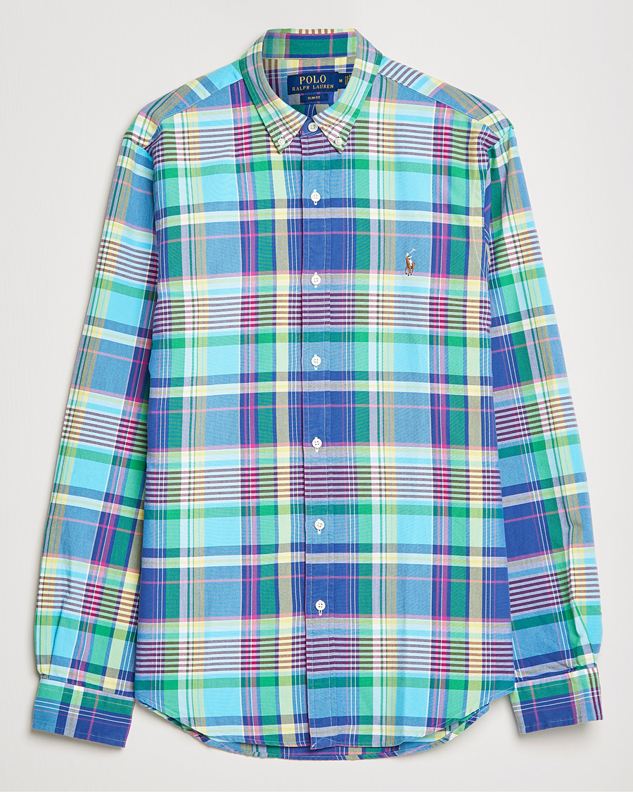 Homme | Chemises | Polo Ralph Lauren | Slim Fit Oxford Madras Checked Shirt Multi