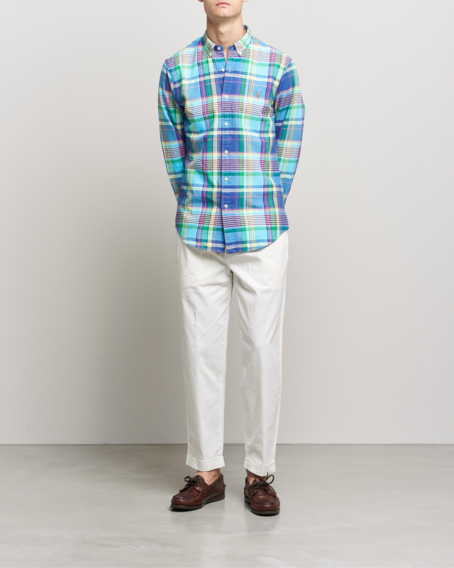 Homme | Chemises | Polo Ralph Lauren | Slim Fit Oxford Madras Checked Shirt Multi