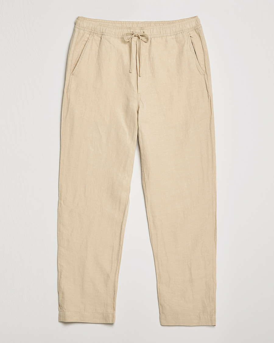 Homme | Pantalons | Polo Ralph Lauren | Linen/Silk Drawstring Trousers Tallow Cream