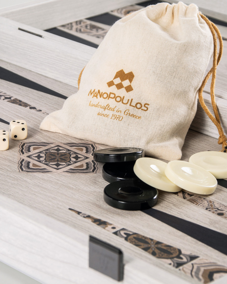 Homme | Jeux | Manopoulos | Wooden Creative Moroccan Mosaic Backgammon