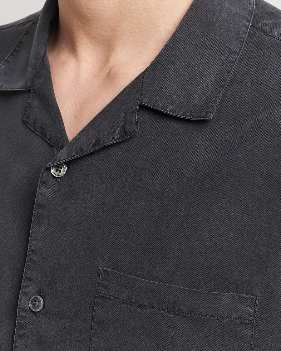Homme | Chemises | A Day's March | Yamu Lyocell Shirt Off Black