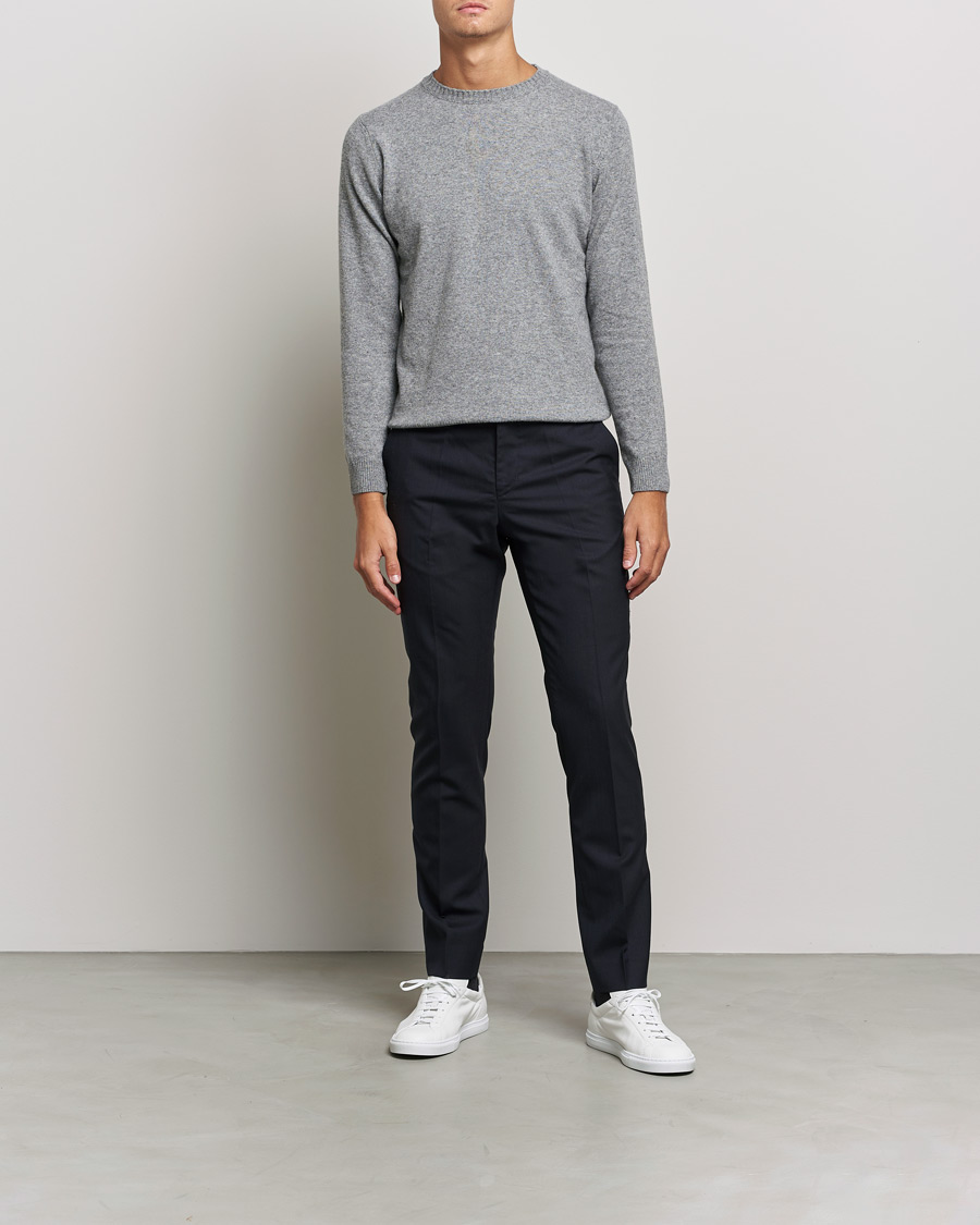 Homme | Pantalons | Filippa K | Liam Cool Wool Slacks Dark Navy