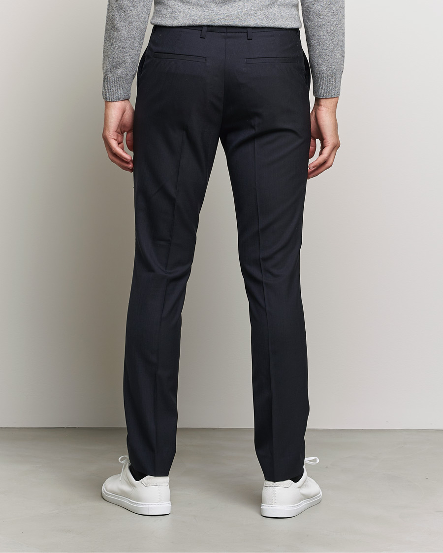 Homme | Pantalons | Filippa K | Liam Cool Wool Slacks Dark Navy