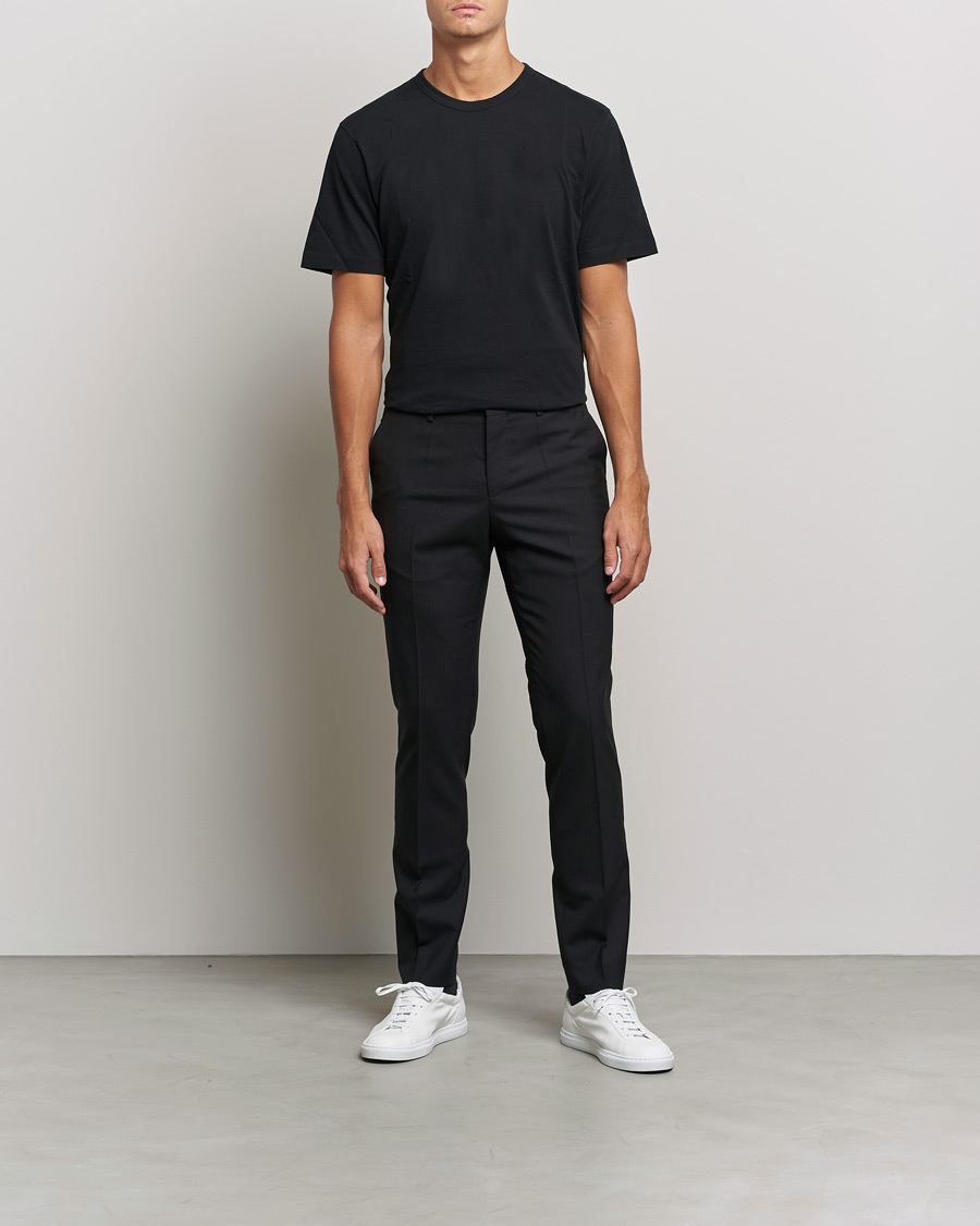 Homme | Pantalons | Filippa K | Liam Cool Wool Slacks Black