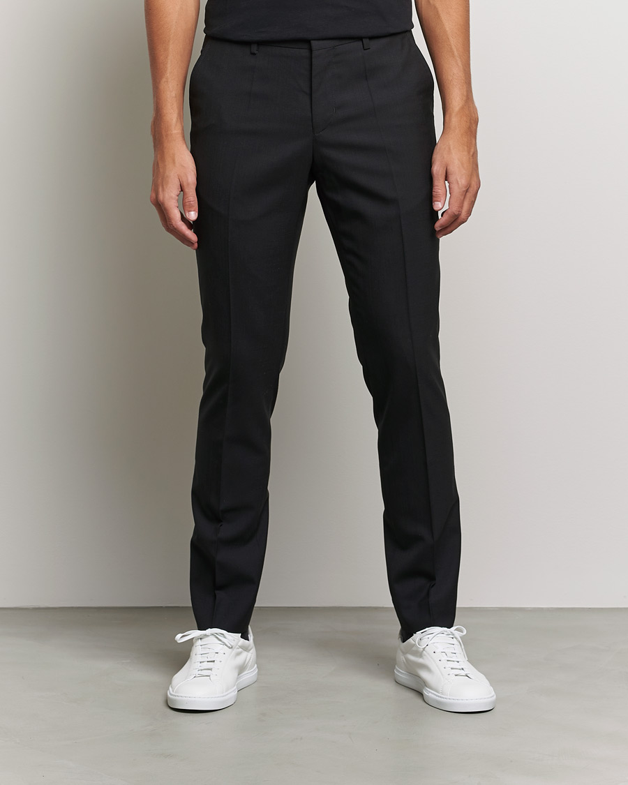 Homme | Pantalons | Filippa K | Liam Cool Wool Slacks  Black