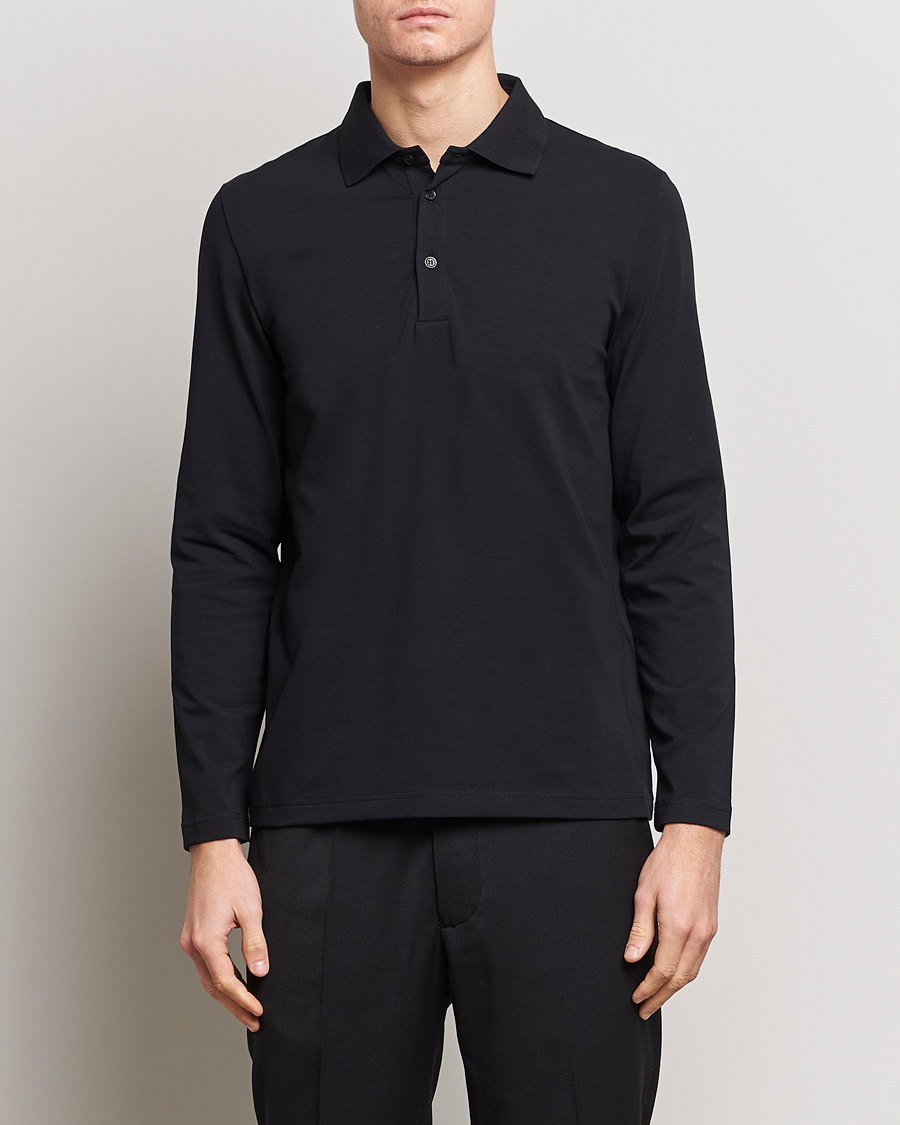 Homme | Vêtements | Filippa K | Luke Lycra Poloshirt Black