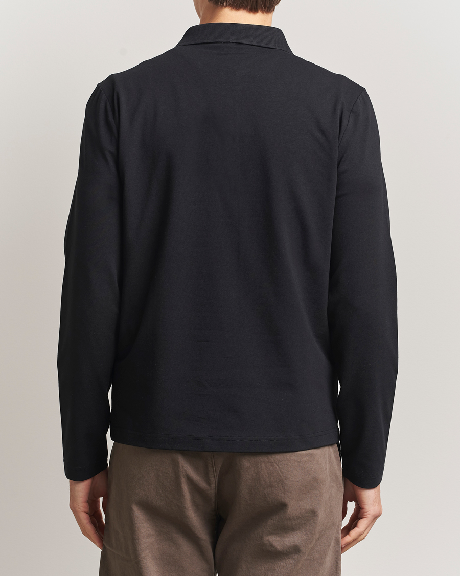 Homme | Polos | Filippa K | Luke Lycra Poloshirt Black