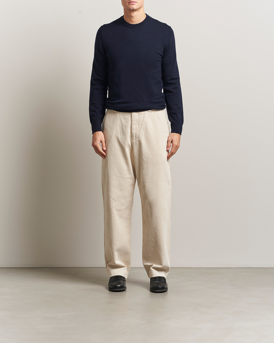 Homme | Pulls Et Tricots | Filippa K | Cotton Merino Basic Sweater Navy