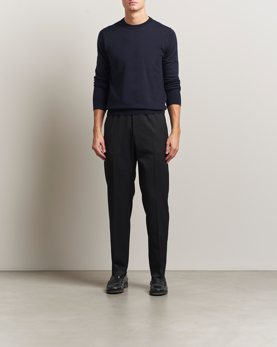 Homme | Pulls Et Tricots | Filippa K | Merino Round Neck Sweater Navy