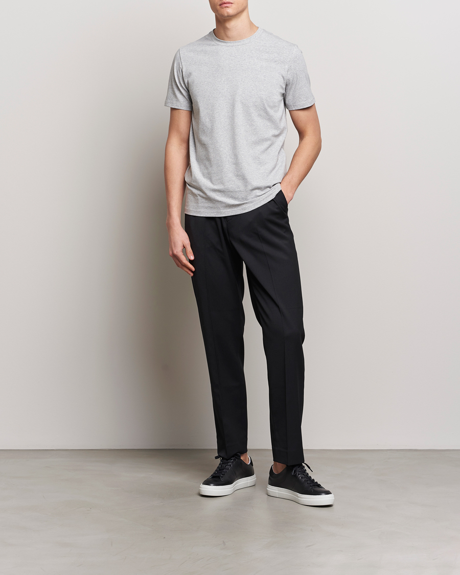 Homme | T-shirts | Filippa K | Soft Lycra Tee Light Grey Melange