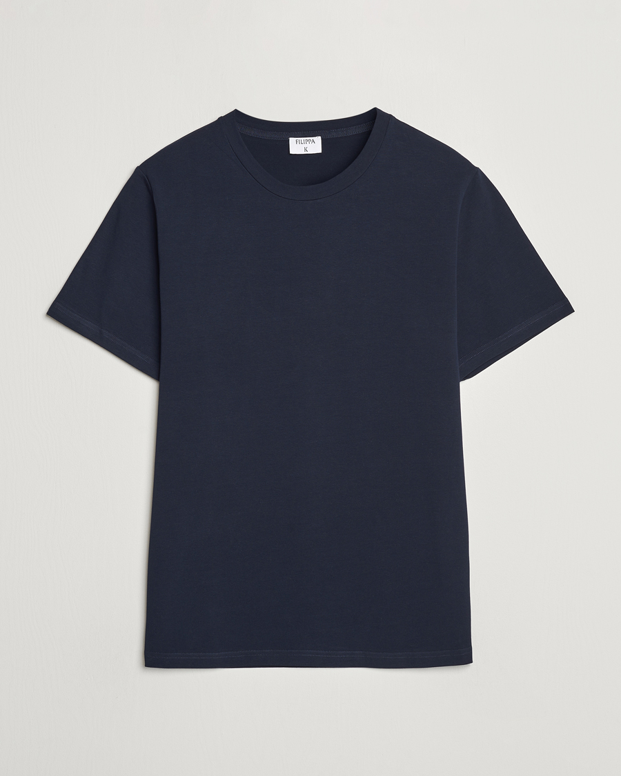 Homme | T-shirts | Filippa K | Soft Lycra Tee Navy