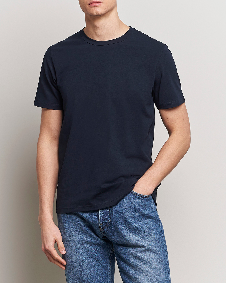 Homme | T-shirts À Manches Courtes | Filippa K | Soft Lycra Tee Navy