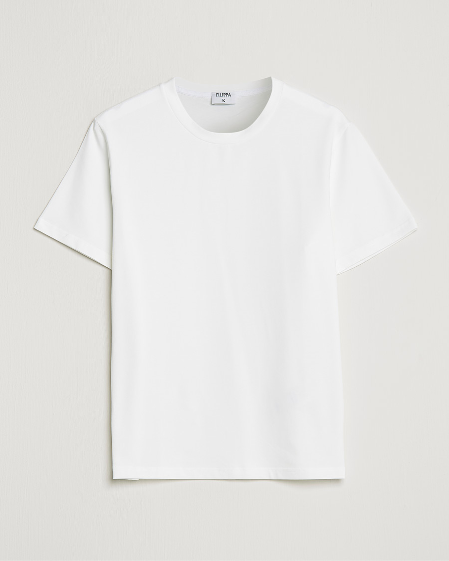 Homme | T-shirts | Filippa K | Stretch Cotton Tee White