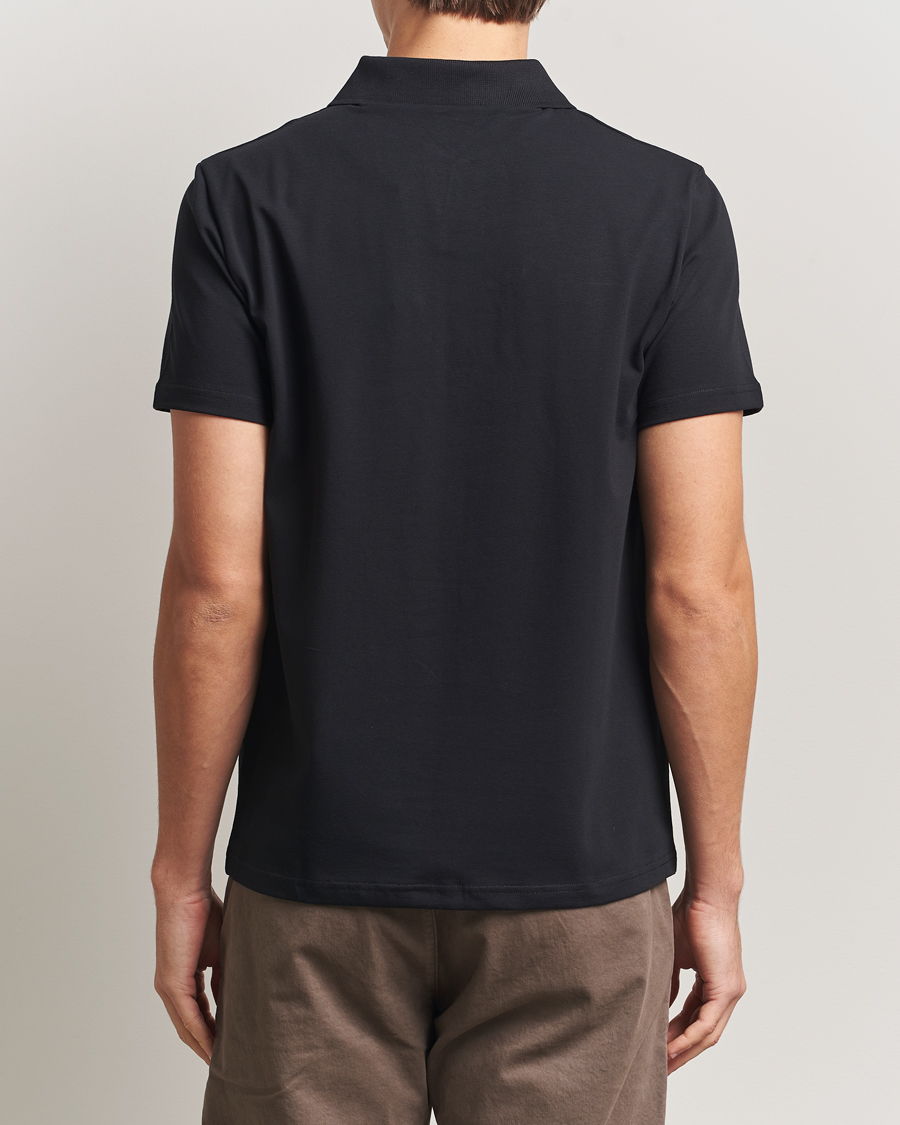 Homme | Polos | Filippa K | Soft Lycra Polo Tee Black