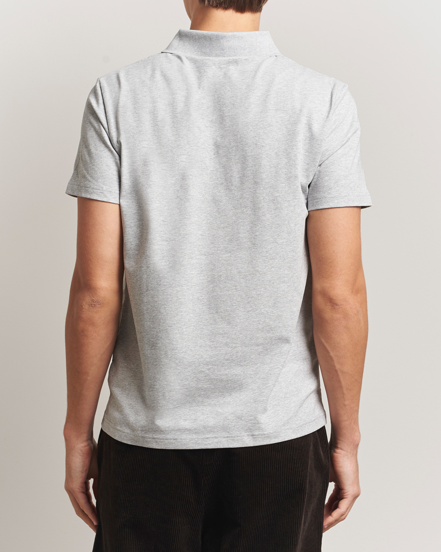 Homme | Polos | Filippa K | Soft Lycra Polo Tee Light Grey Melange