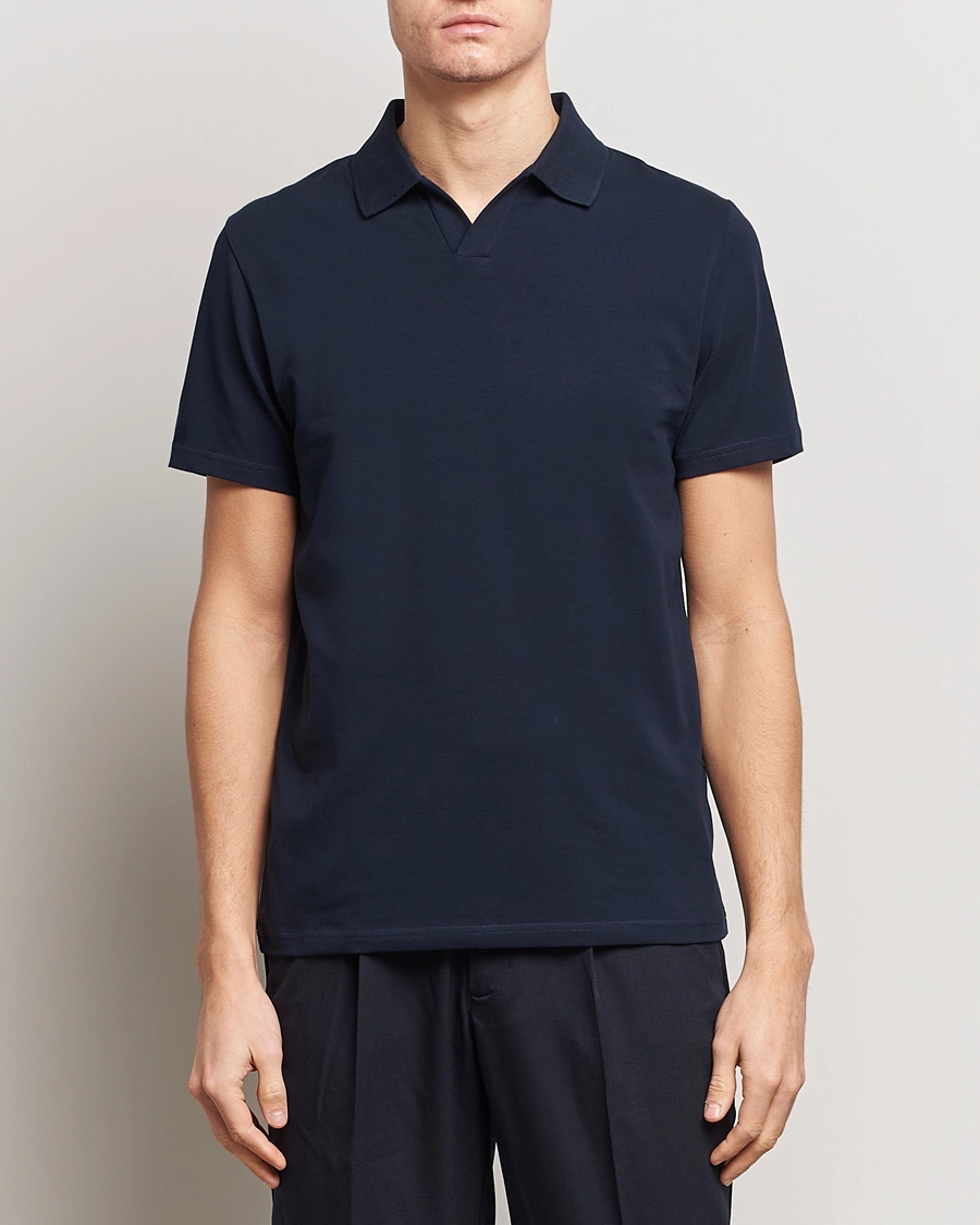 Homme | Sections | Filippa K | Soft Lycra Polo Tee Navy