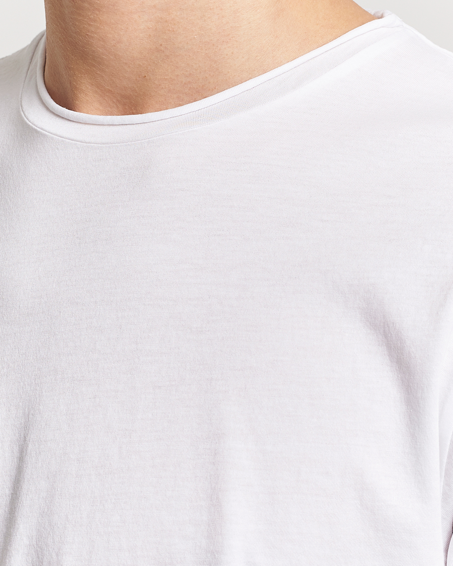 Homme | T-shirts | Filippa K | Roll Neck Crew Neck Tee White
