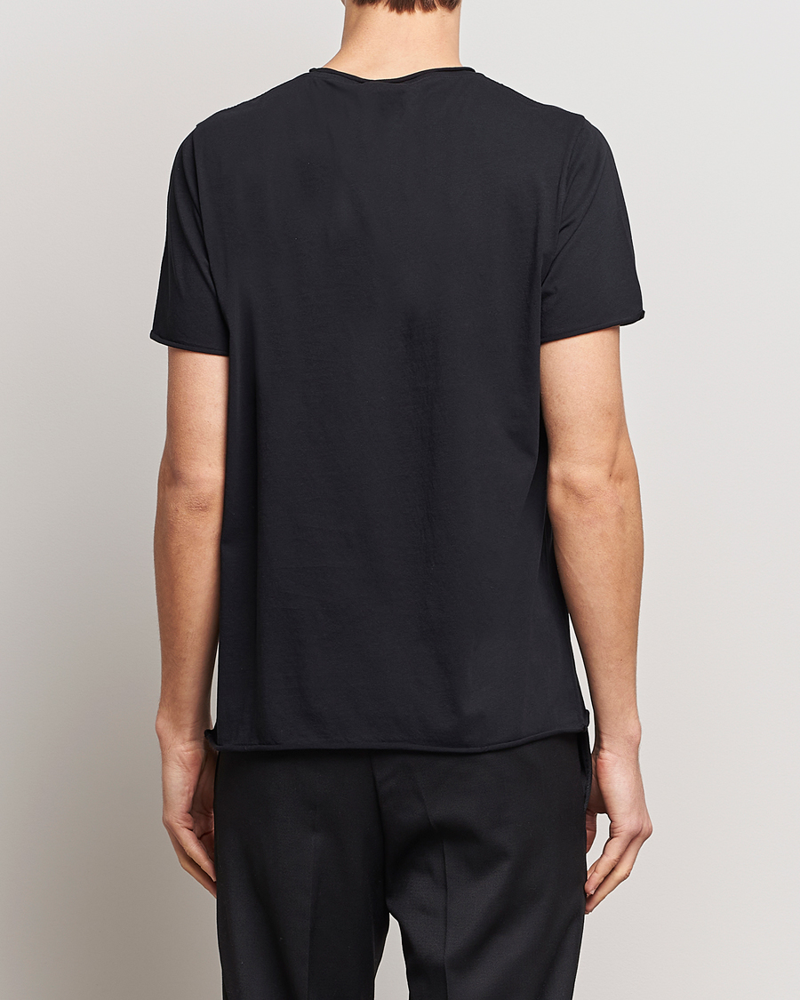 Homme | T-shirts | Filippa K | Roll Neck Crew Neck Tee Black