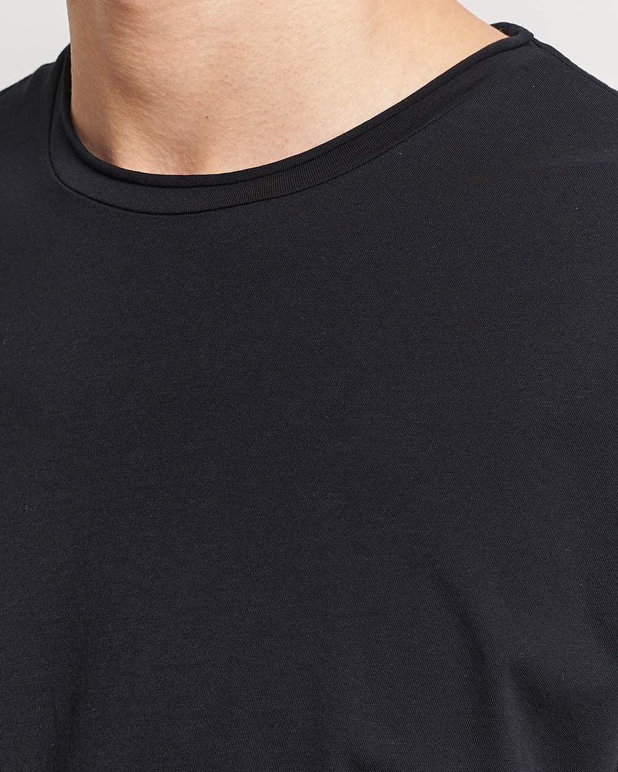 Homme | T-shirts | Filippa K | Roll Neck Crew Neck Tee Black
