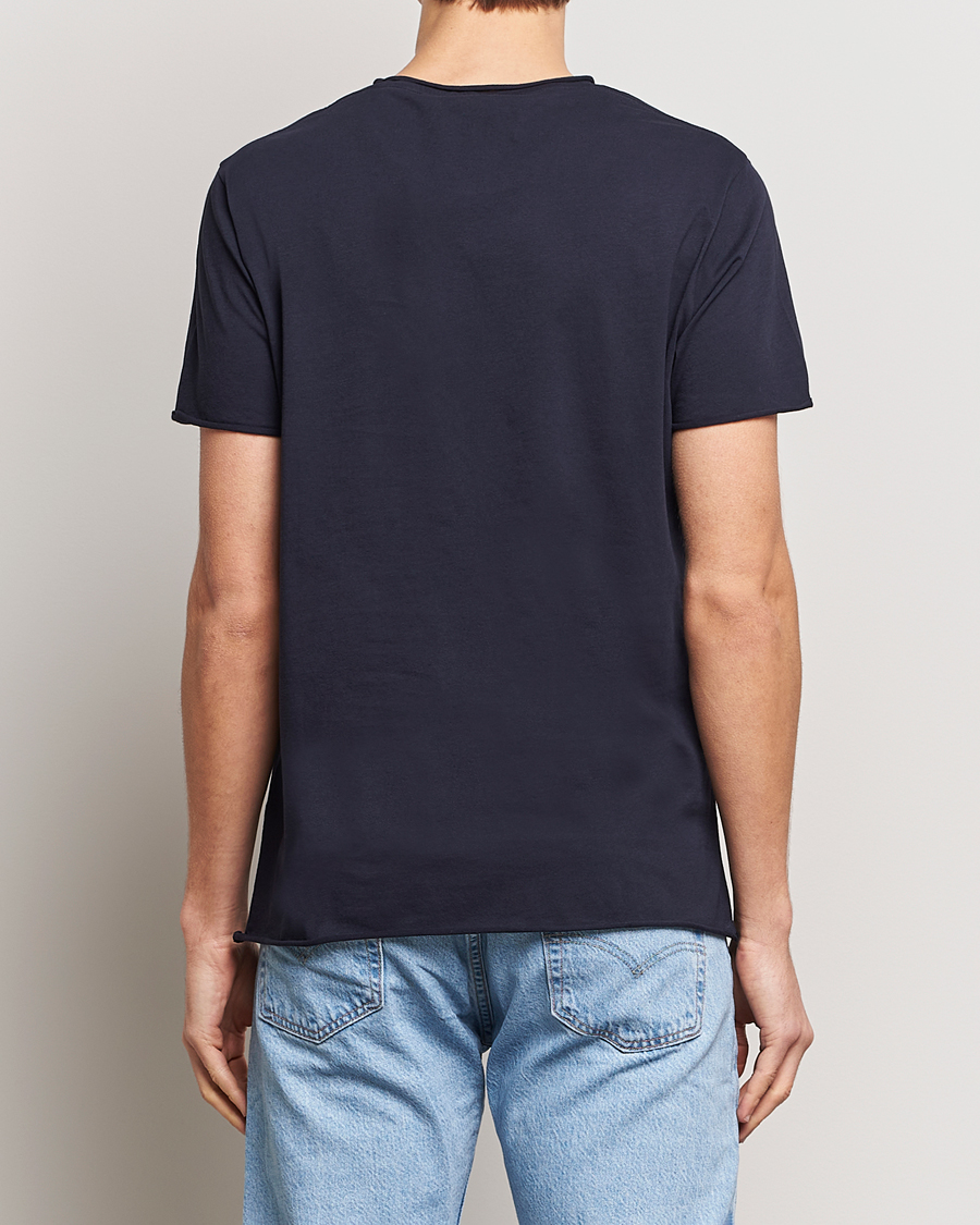 Homme | T-shirts | Filippa K | Roll Neck Crew Neck Tee Navy
