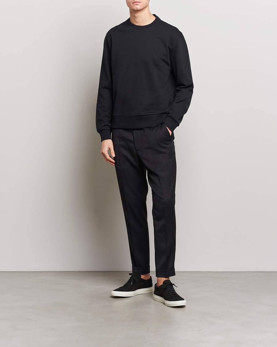 Homme | Pulls Et Tricots | Filippa K | Gustaf Cotton Sweatshirt Black