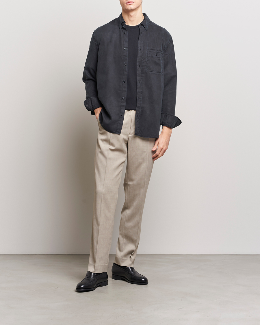 Homme | Chemises | Filippa K | Zachary Tencel Shirt Almost Black